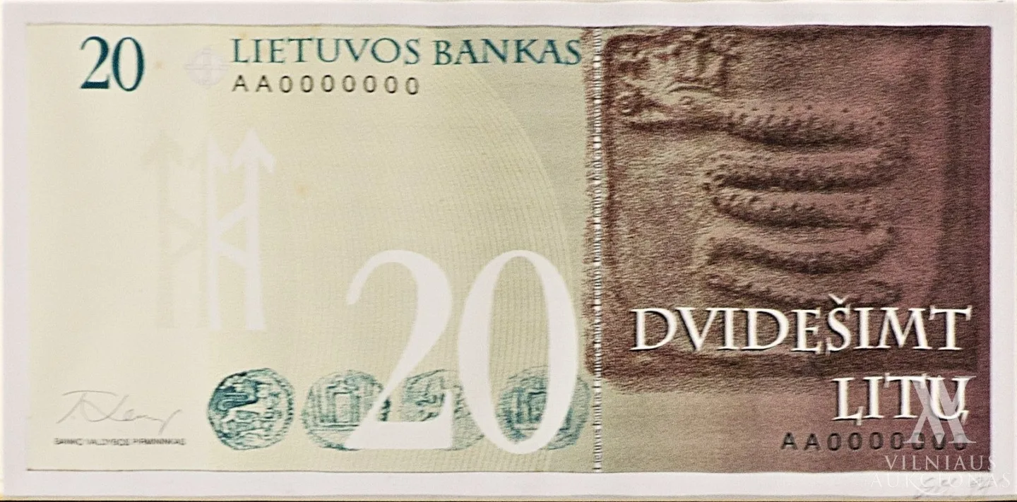 Gitana Matonytė – Lietuvos banko dvidešimties litų banknoto projektas