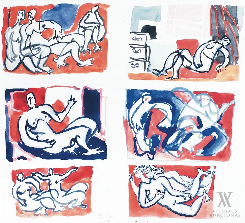 Elena Urbaitytė-Urbaitis – 6 eskizai
