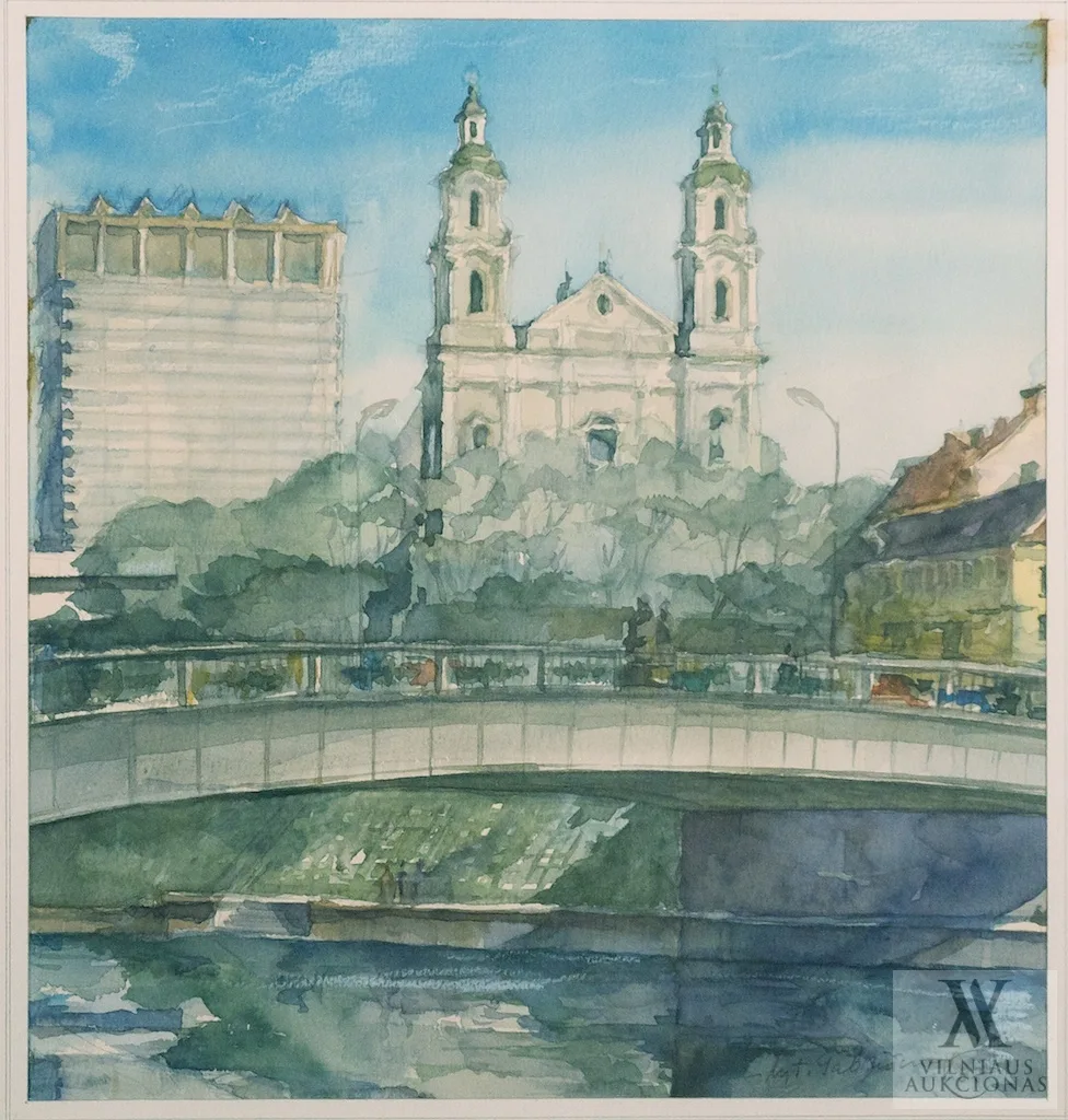 Vytautas Gabriūnas – Vilnius. Žaliasis tiltas ir šv. Rapolo bažnyčia