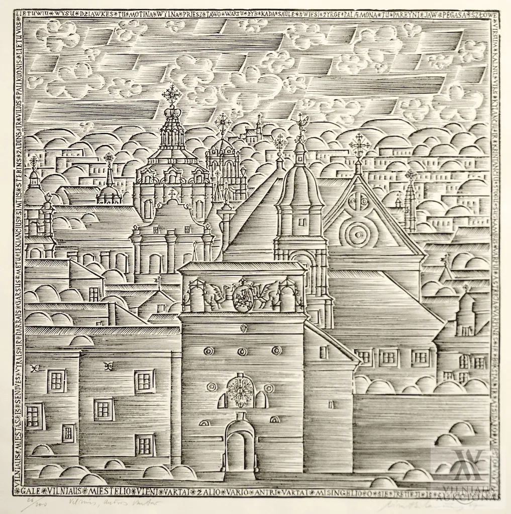 Rimtautas Gibavičius – Iš ciklo „Vilnius”. Aušros vartai.