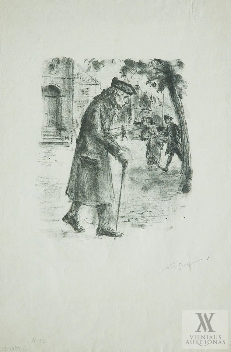 Henrichas Wolffas (Heinrich Wolff) – Pagyvenęs Kantas išėjo pasivaikščioti