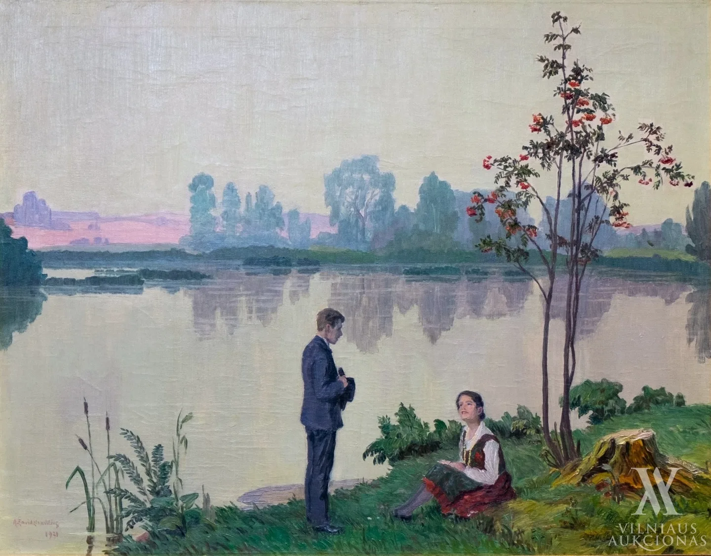 Antanas Žmuidzinavičius – Paežery. Atostogoms baigiantis (Atostogose)