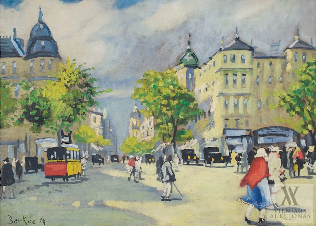 Antal Berkes – Gatvės vaizdas
