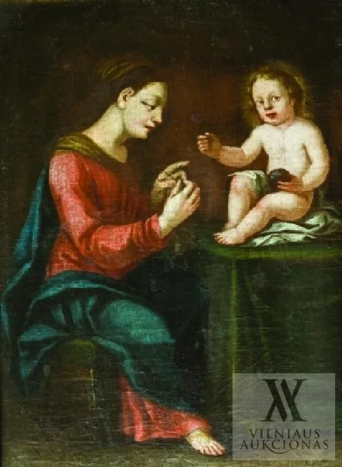 Autorius Nežinomas – Marija su vaikeliu Jėzumi
