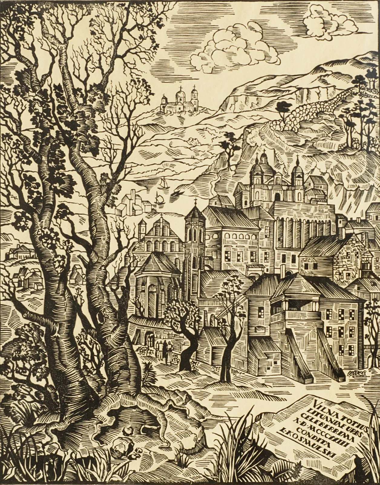 Leonas Kosmulskis – Vilniaus panorama, 1935