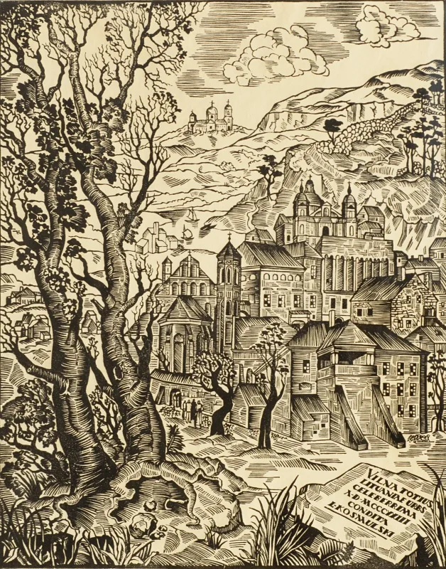 Leonas Kosmulskis – Vilniaus panorama, 1935