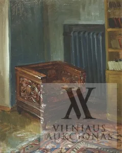Aleksandras Kukujevas – Interjeras su krėslu