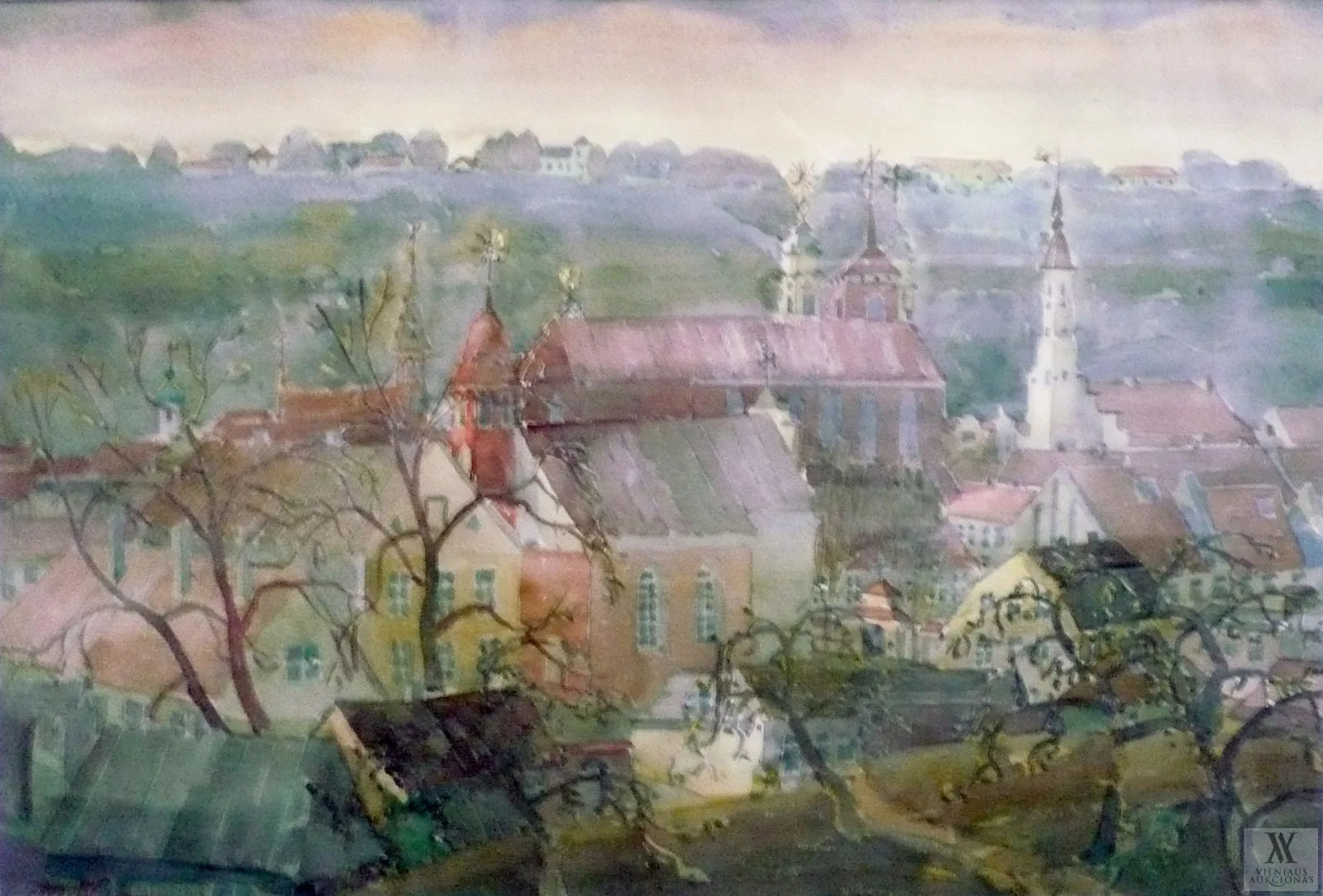 Osvaldas Jablonskis – Kauno panorama su Katedra