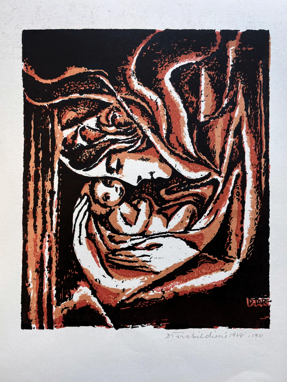 Domicelė Tarabildienė – Vaivorykštė. Iš spalvotų linograviūrų ciklo „Motinystė“