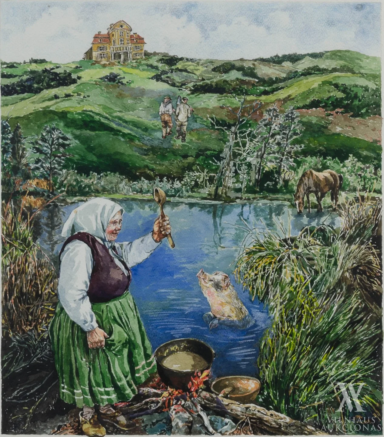 Audrius Puipa – Iliustracija kalendoriui „Vaikų dainos“