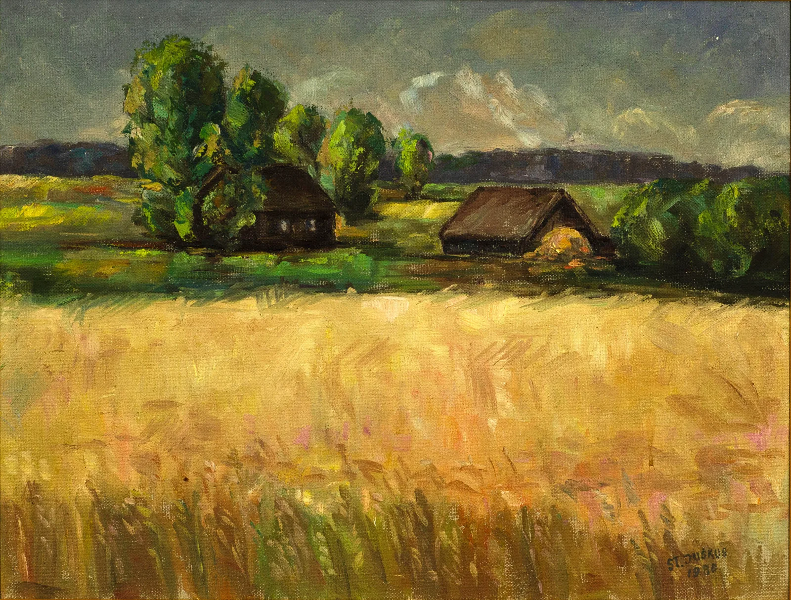 Stasys Juškus – Rugių laukas prie Šventosios (Vienkiemis)
