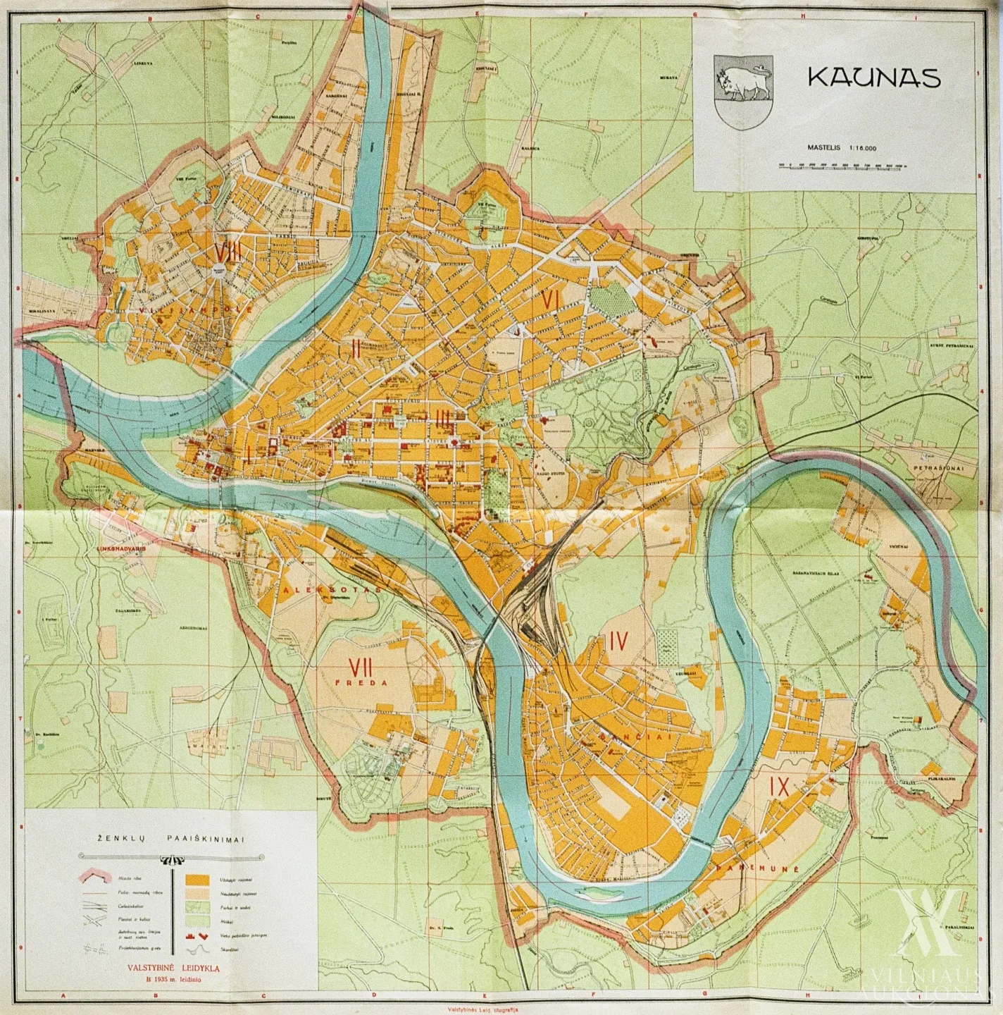 Kauno miesto planas
