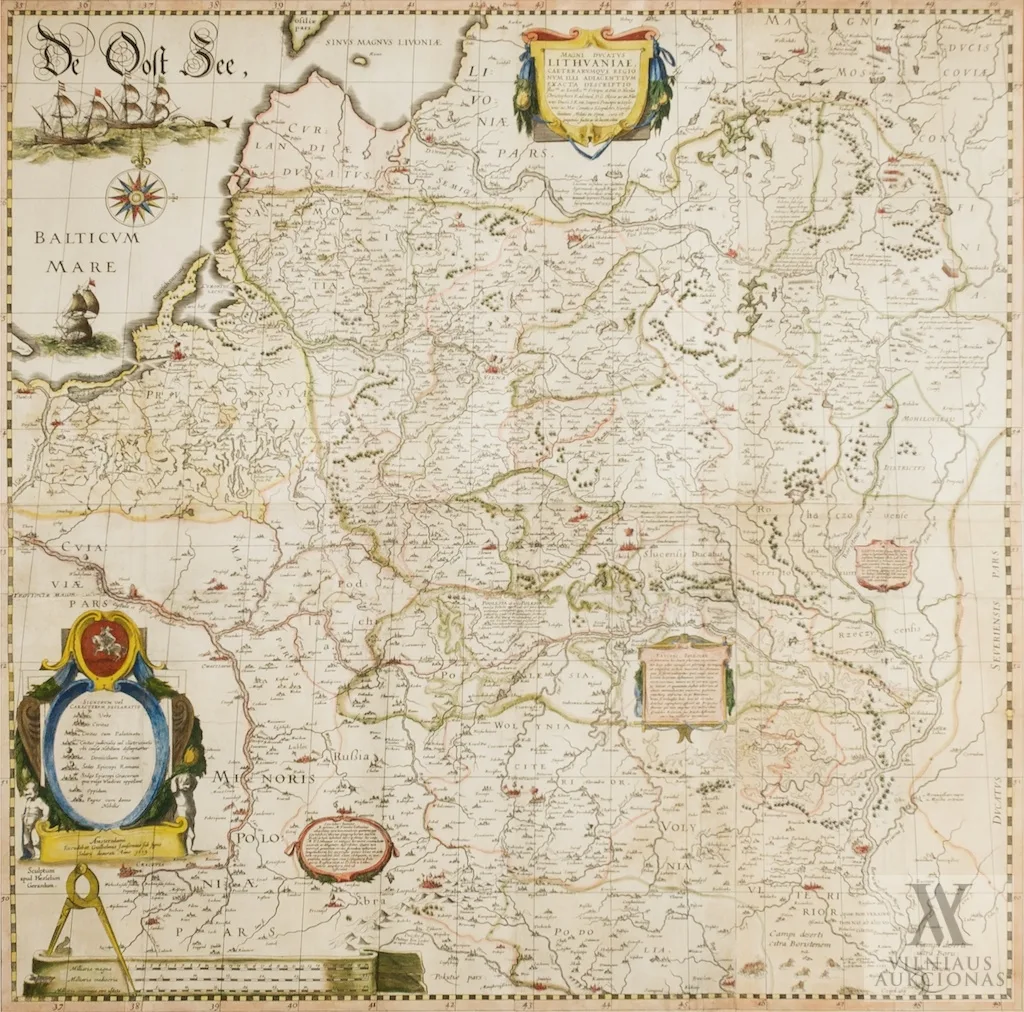 Mikalojus Kristupas Radvila Našlaitėlis (užsakovas) – Didžiosios Lietuvos kunigaikštystės ir gretimų regionų tikslus žemėlapis Magni Ducatus Lithuaniae caeterarumque regionum illi adiacentium exacta descriptio