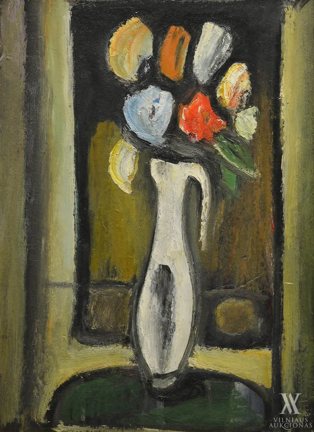 Pranas Domšaitis – Natiurmortas. Gėlės