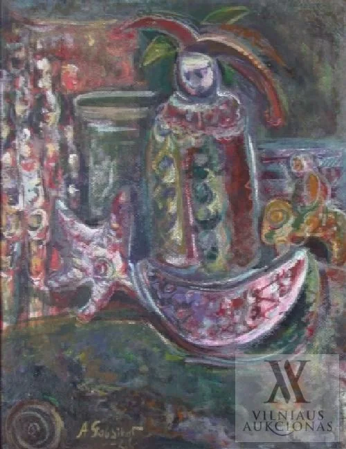 Adomas Galdikas – Natiurmortas su arbūzu