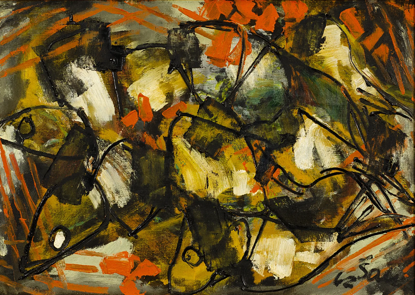Mikalojus Šalkauskas – Abstrakti kompozicija