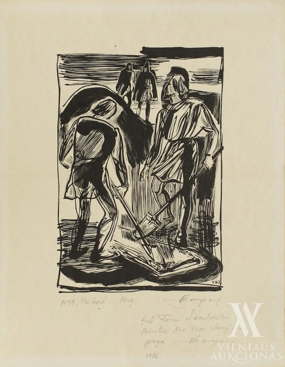 Vytautas Kazimieras Jonynas – Iliustracija Williamo Shakespeare'o tragedijai „Hamletas"