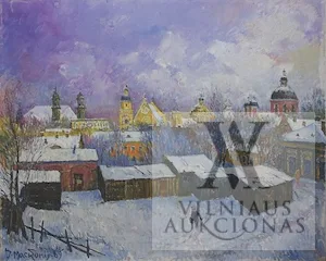 Jonas Mackonis-Mackevičius – Žiema Vilniuje
