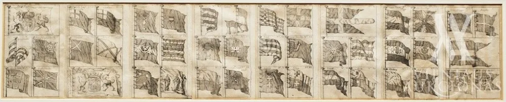 Autorius Nežinomas (V. Europa) – 44 vėliavos (daugiausiai Hanzos sąjungos miestų, tame tarpe – Karaliaučiaus, Rygos ir kt.)