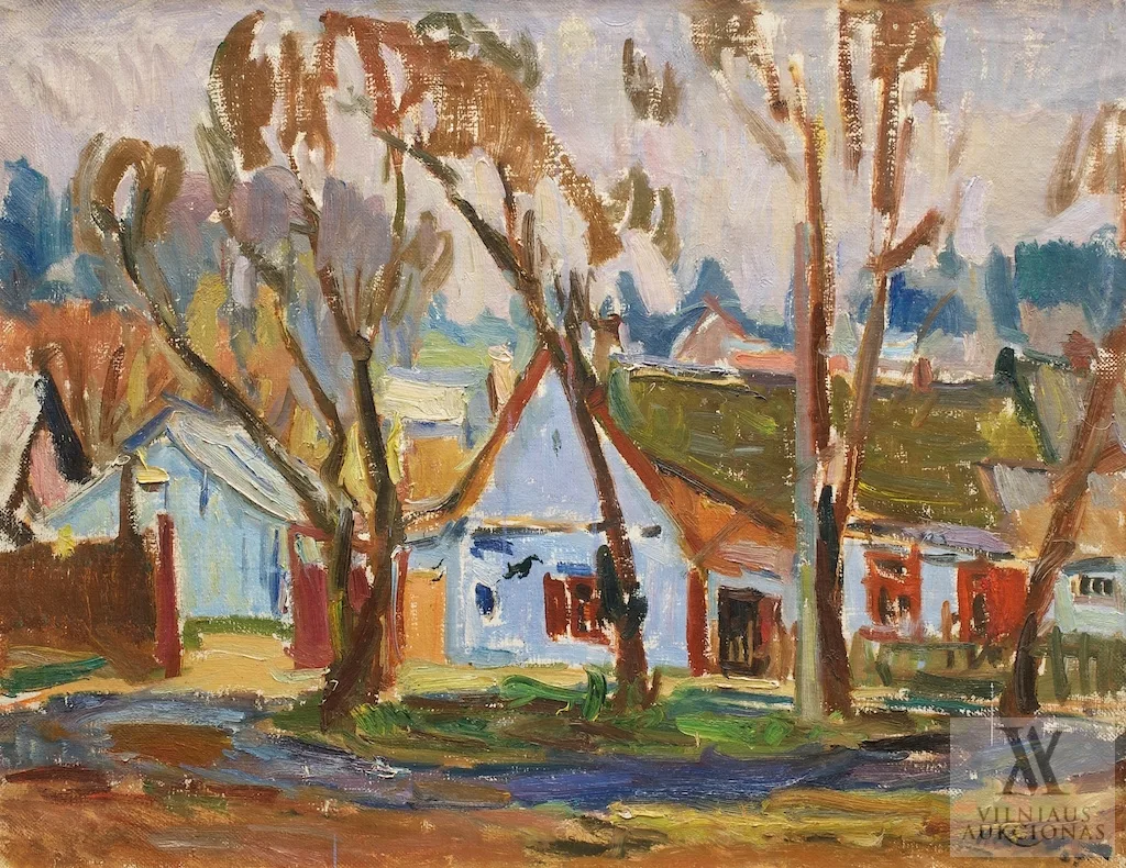 Vladas Karatajus – Kaimo peizažas