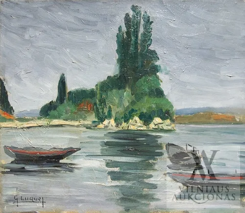 Germaine Luquet – Peizažas su valtimis