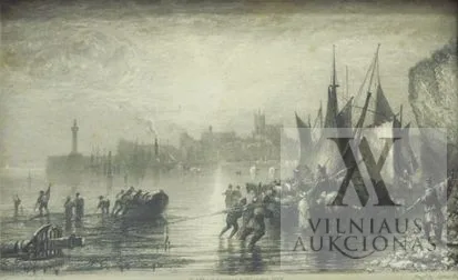 T. Jenningsas  (T. Jennings) – Olandų baržos ir burlaiviai