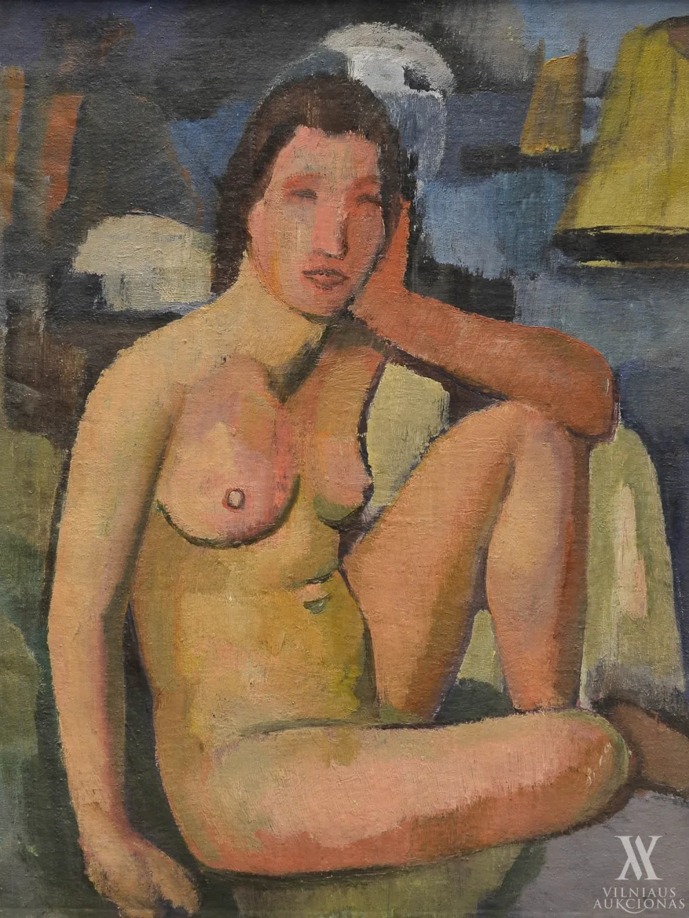 Pranas Domšaitis – Sėdinčios aktas