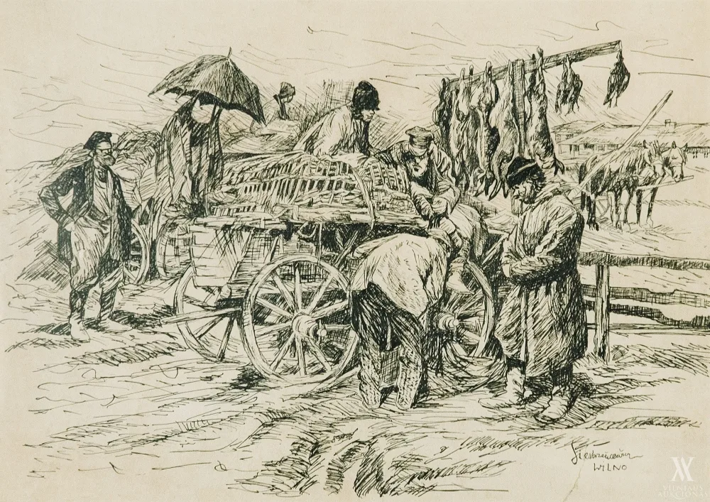 Stanislovas  Bohušas–Siestšencevičius (Stanisław Bohusz–Siestrzeńcewicz) – Turguje