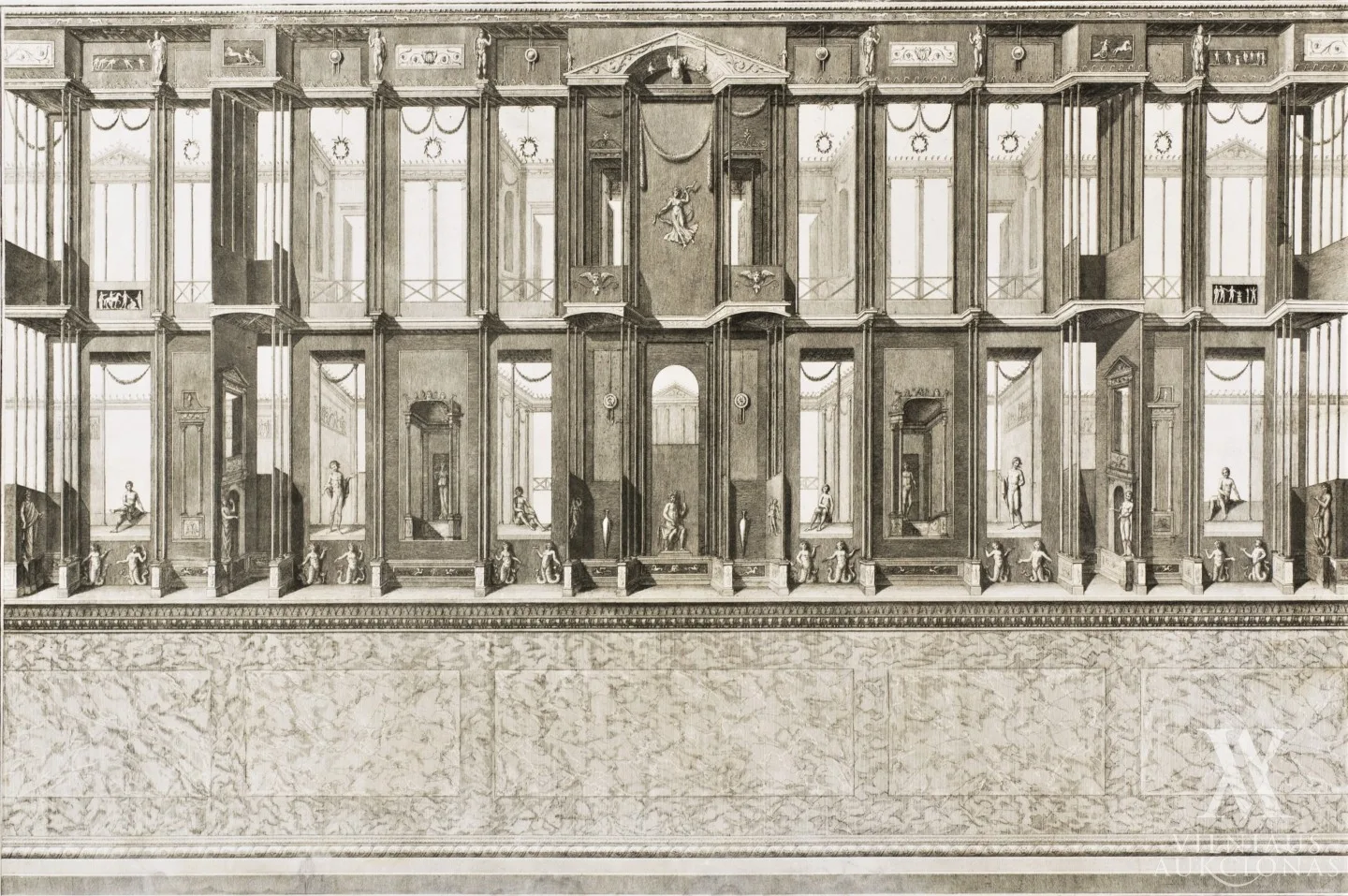 Pranciškus Smuglevičius – Galerijos Nr. 14 sienų dekoras