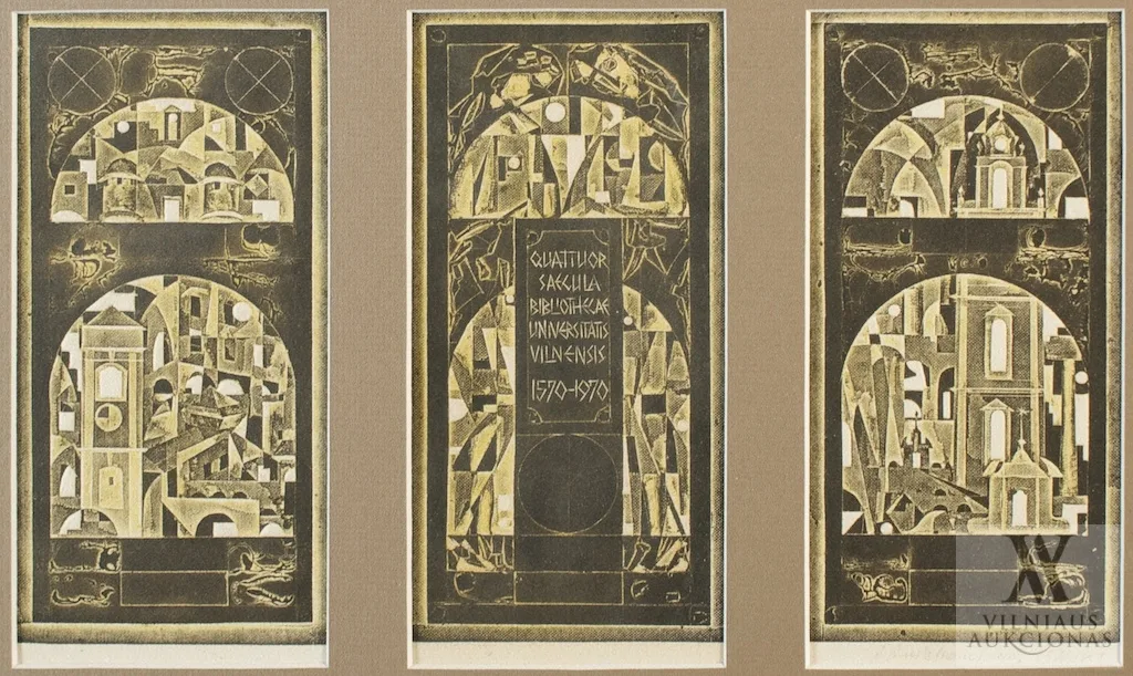 Antanas Kmieliauskas – Triptikas „Vilniaus Universiteto Bibliotekai - 400”