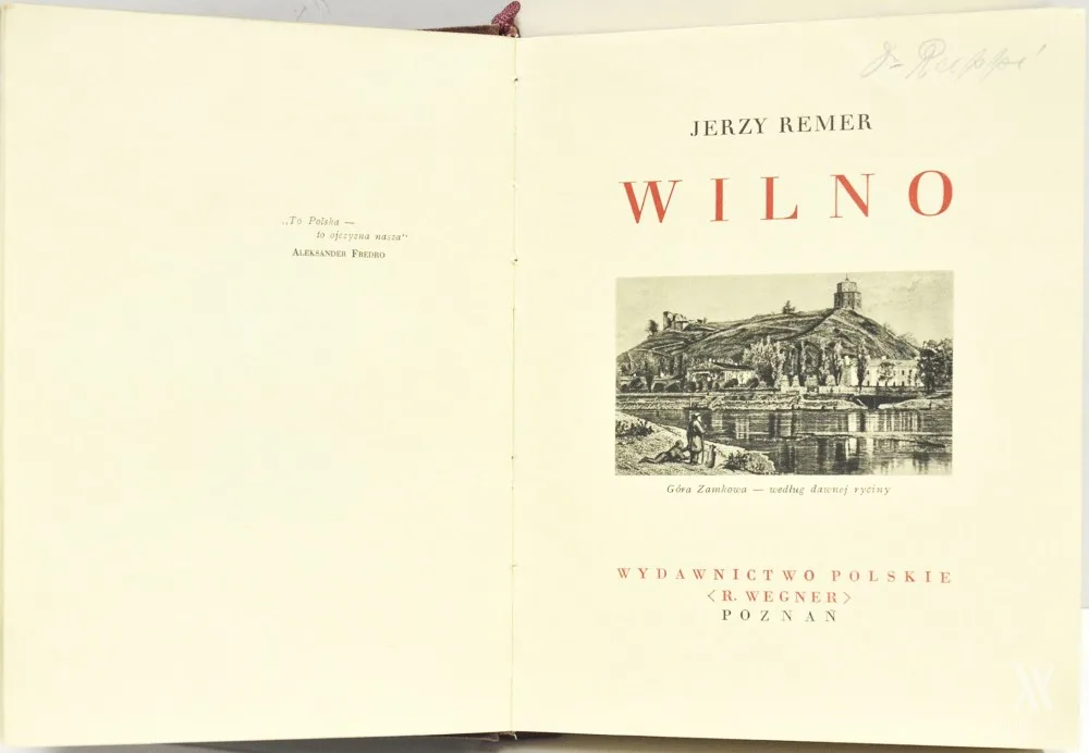 Jurgis  Remeris (Jerzy Remer) – Wilno / Jerzy Remer | Vilnius