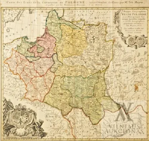 Tobias Mayeris (Tobias Mayer) – Lenkijos karalystės geografinis žemėlapis