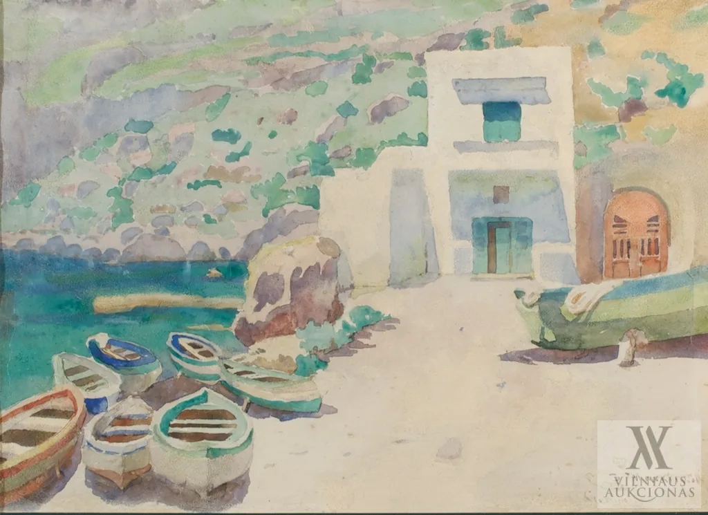 Jonas Mackevičius – Valtys Capri pakrantėje