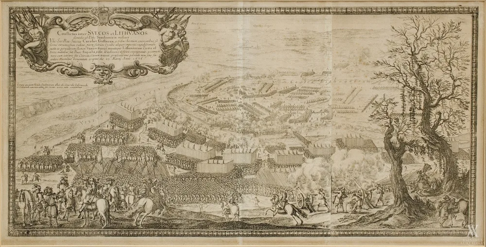 Erik Jöhnson Dahlbergh, raižytojas – Sandomiro mūšis 1656 m. kovo 24 d. 