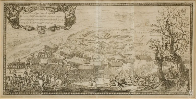 Erik Jöhnson Dahlbergh, raižytojas – Sandomiro mūšis 1656 m. kovo 24 d. 