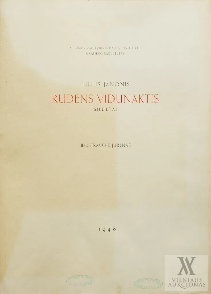 Eduardas Jurėnas – Iliustracijos Juliaus Janonio poemai „Rudens vidunaktis. Siluetai”