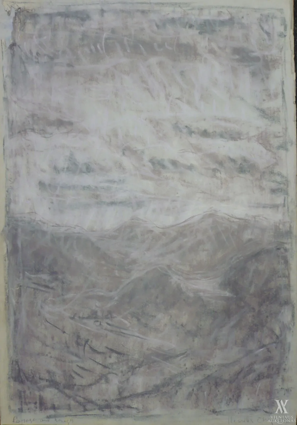 Henrikas Čerapas – Paysage aux nuages