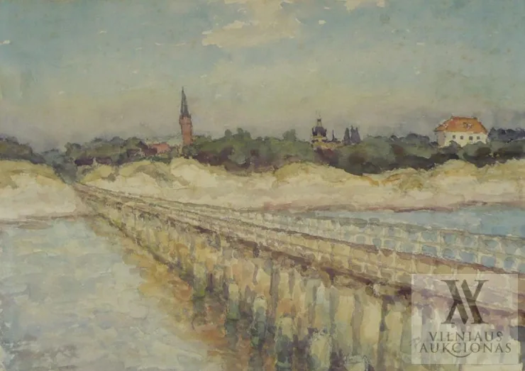 Jonas Buračas – Palanga. Panorama nuo jūros tilto