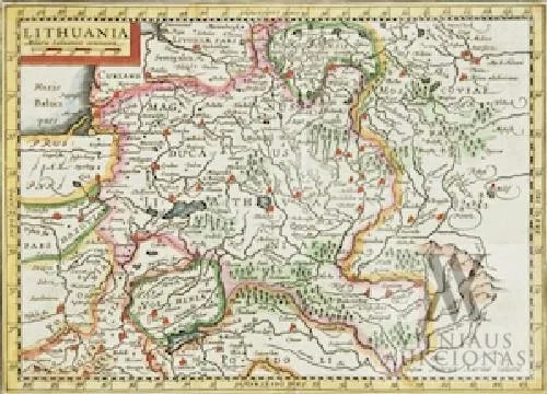 Janas Jannsonas (Jan Jannson) – Lietuvos Didžiosios kunigaikštystės žemėlapis