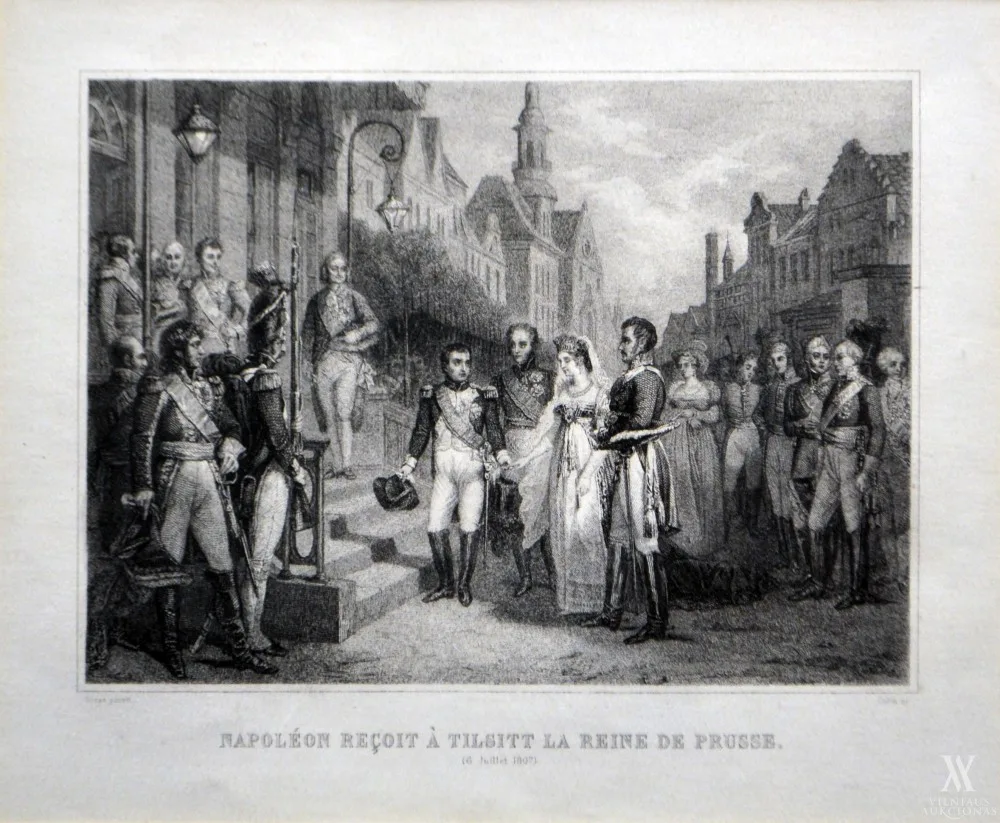 Napoleonas priima Tilžėje Prūsijos karalienę / Napoléon reçoit à Tilsitt la Reine de Prusse