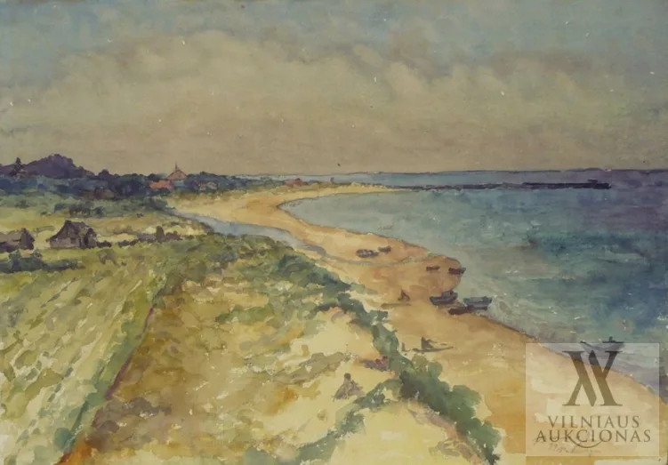 Jonas Buračas – Palanga. Jūros krantas nuo Naglio