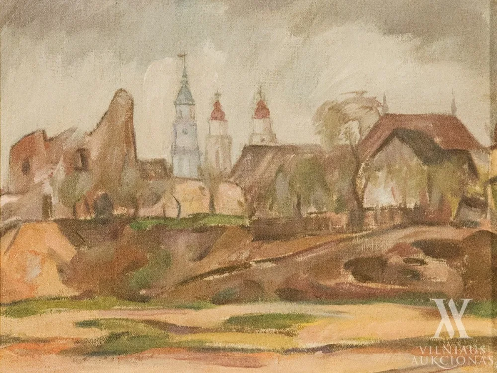 Adomas Galdikas – Kauno panorama prie Santakos