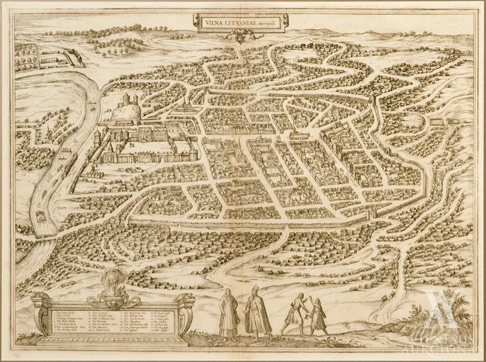 Georg Braun (leidėjas) – Vilna Lithvaniae Metropolis [Vilniaus miesto veduta] 