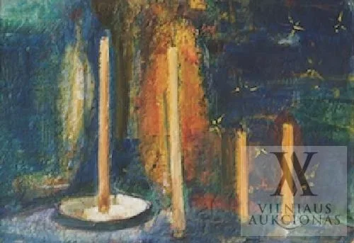 Vaidotas Žukas – Natiurmortas su žvakėmis („Kalėdos”)