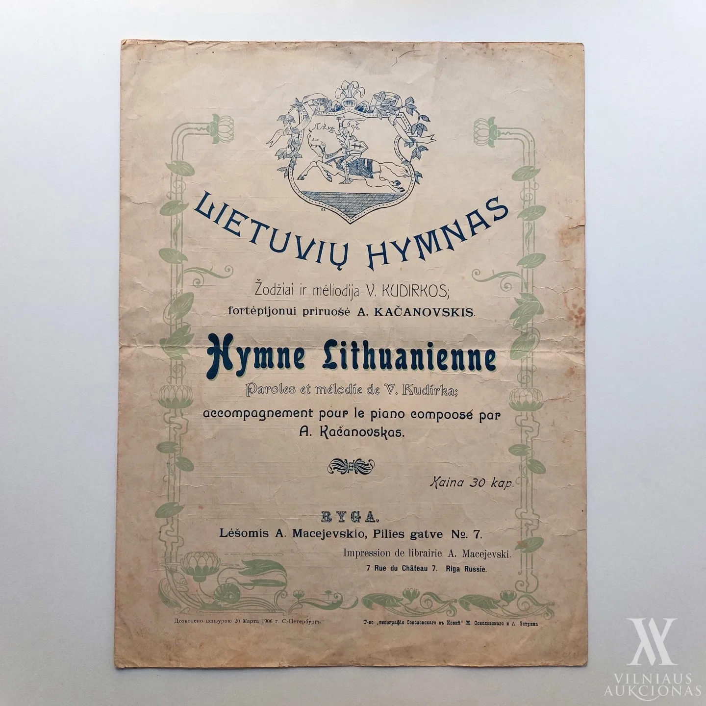 Vincas Kudirka – Lietuvių Hymnas