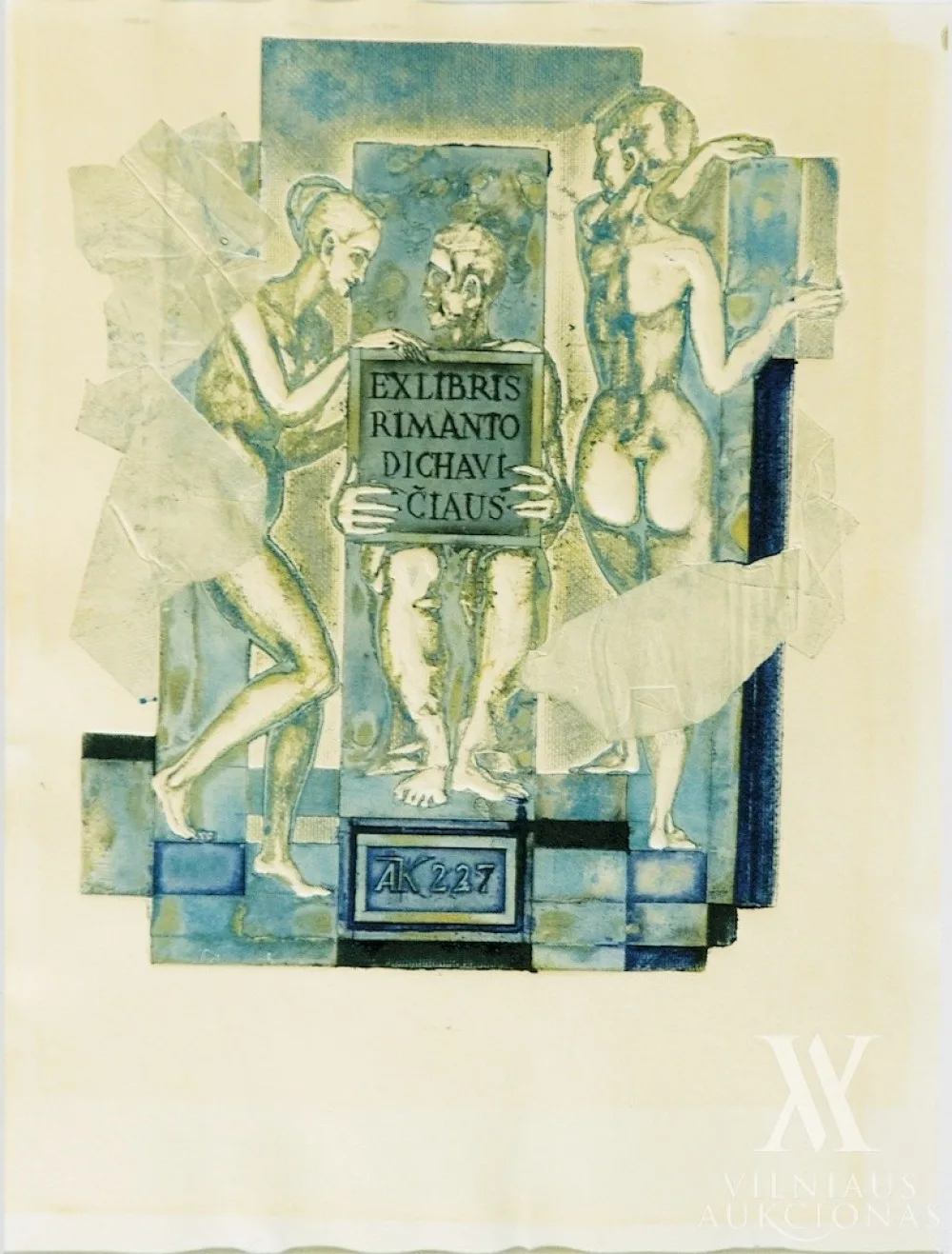Antanas Kmieliauskas – Ex libris Pauliaus Galaunės/Ex libris Rimanto Dichavičiaus