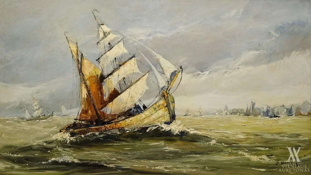 Gustave  Helinck (Belgija) – Burlaivis įlankoje
