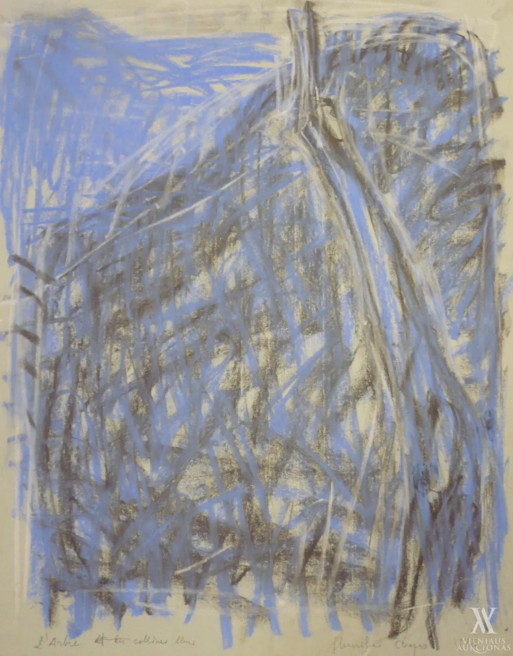 Henrikas Čerapas – Arbres et les collines bleus
