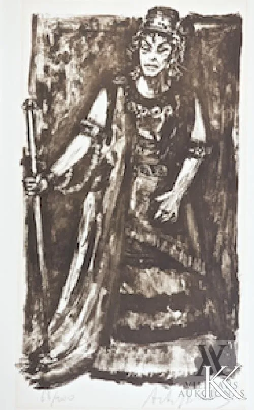 Neemija Arbit Blatas – Regina Resnik operos vaidmenyse (Regina Resnik kaip Klitemnestra, Niujorko Metropolitan opera)