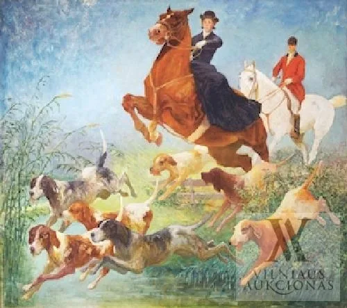 Ludwigas Wilhelmas Plockas (Ludwig Wilhelm Plock) – Raiteliai su medžiokliniais šunimis